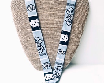UNC University of North Carolina Tarheel Lanyard Badge Holder ID Holder