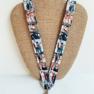 Photo Lanyard, Lanyard with Pictures, Picture Lanyard, Personalized Lanyard, Original Photo Lanyard Badgeholder, Create Your Own Lanyard,