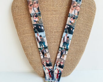 Photo Lanyard, Lanyard with Pictures, Picture Lanyard, Personalized Lanyard, Original Photo Lanyard Badgeholder, Create Your Own Lanyard,