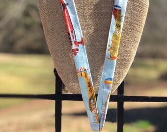World War Era Airplane Lanyard: Aviation ID Badge Holder