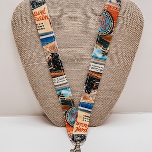 Train Lanyard, Railroad Lanyard, Locomotive Lanyard, ID Badge Holder
