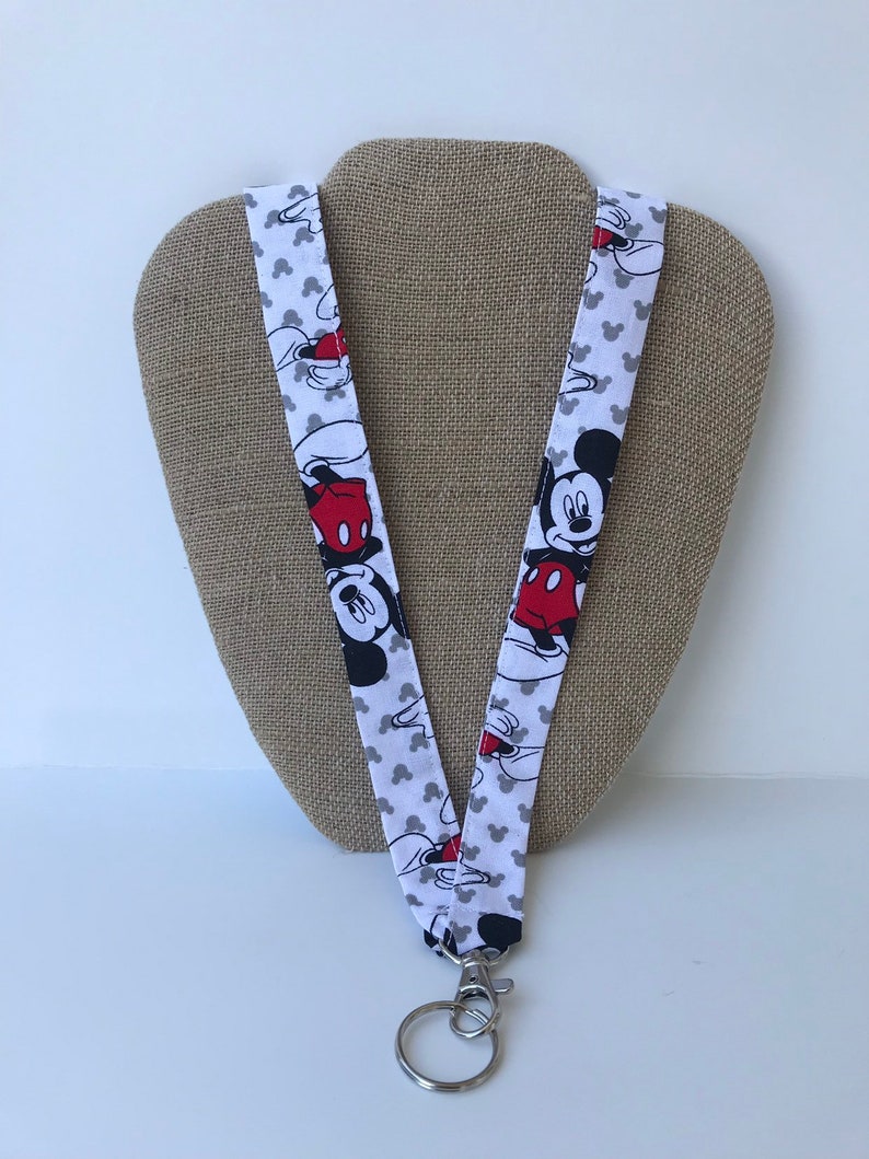 Disney Lanyard Mickey Mouse ID Holder Badge Holder in Classic Etsy