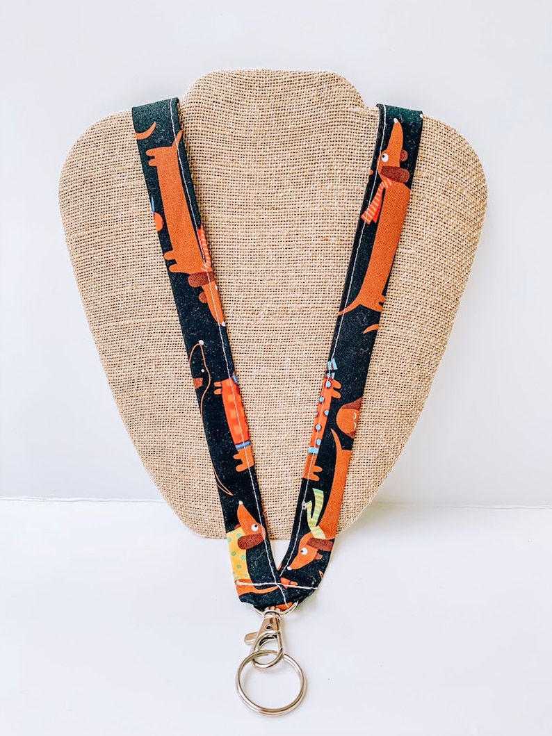 Dackel Lanyard ID Abzeichen Halter Wiener Hund Lanyard Bild 1