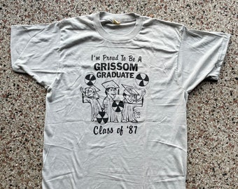 Vintage 80s Grissom Graduate High School T-Shirt