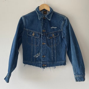 70s lee riders distressed denim jacket