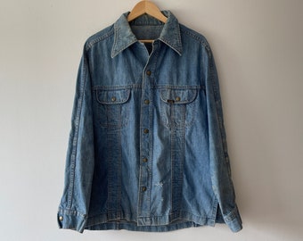 70s lee denim long sleeve shirt