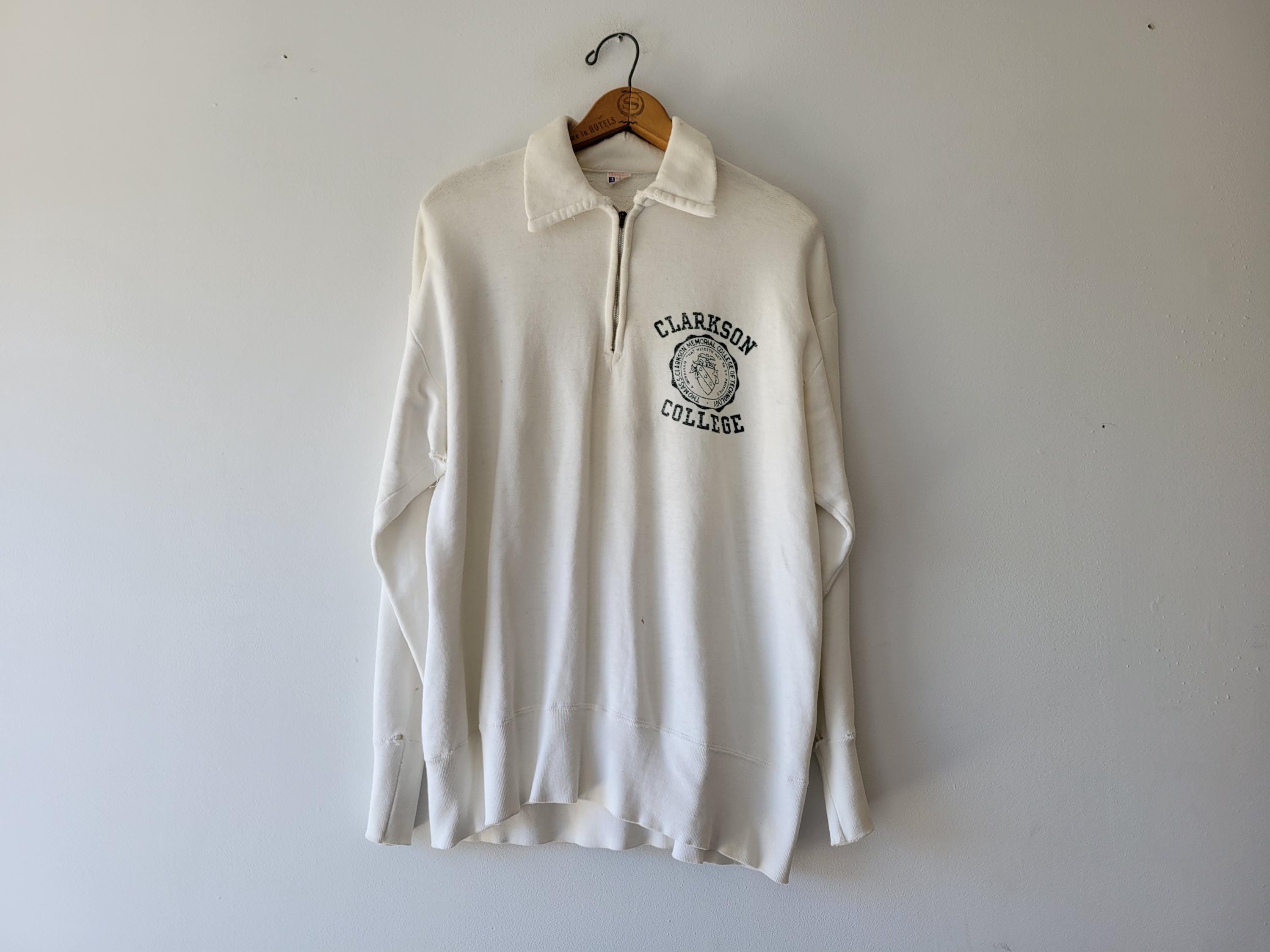 Vintage 1950's Quarter Zip Sweatshirt - Etsy Vintage 1950's Quarter Zip Sweatshirt - Etsy