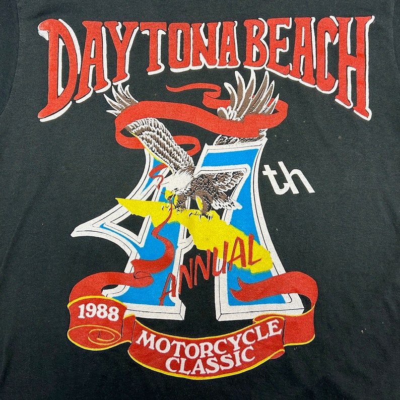 80s Daytona Beach bike week t shirt image 3