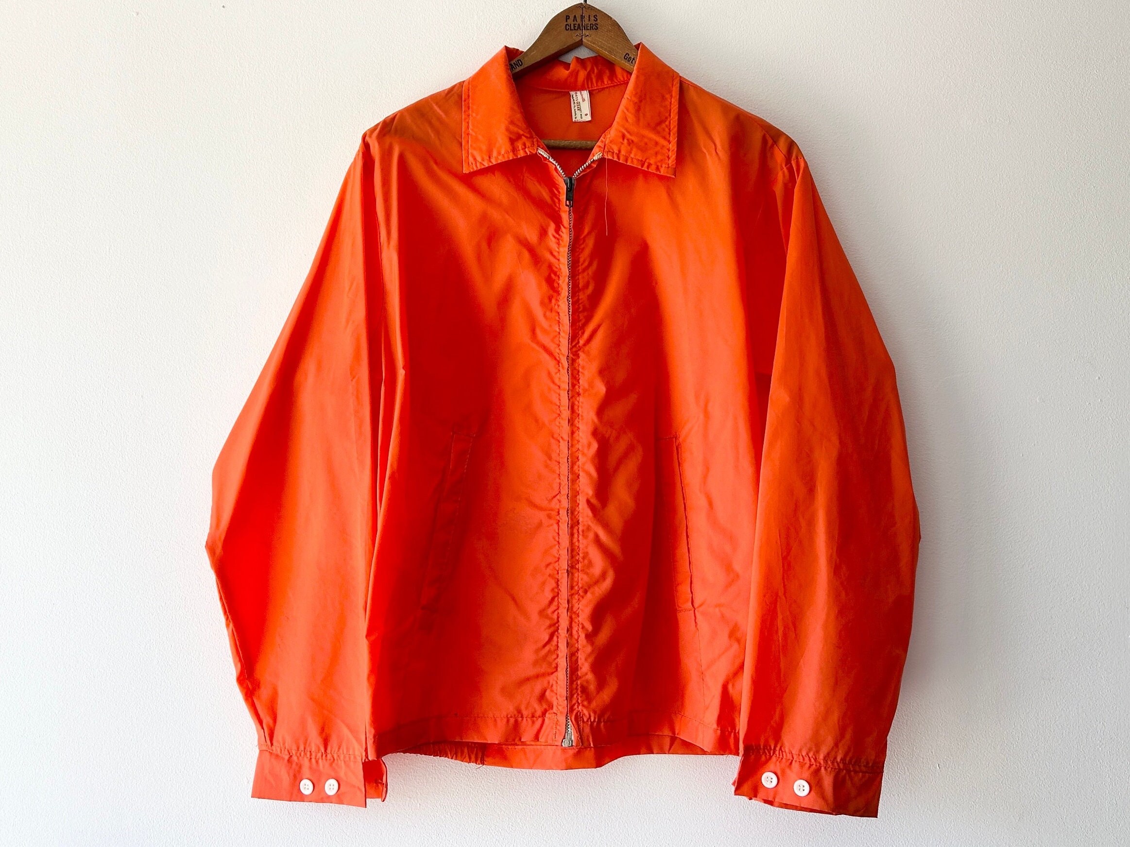 Kurtka pomarańczowa Louisville Sportswear z lat 70.