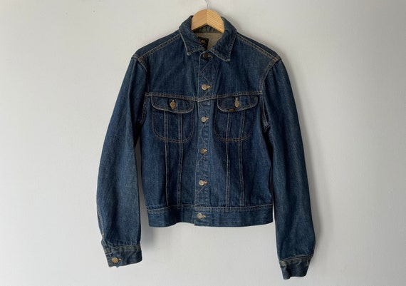 70s lee riders denim trucker jacket - image 2