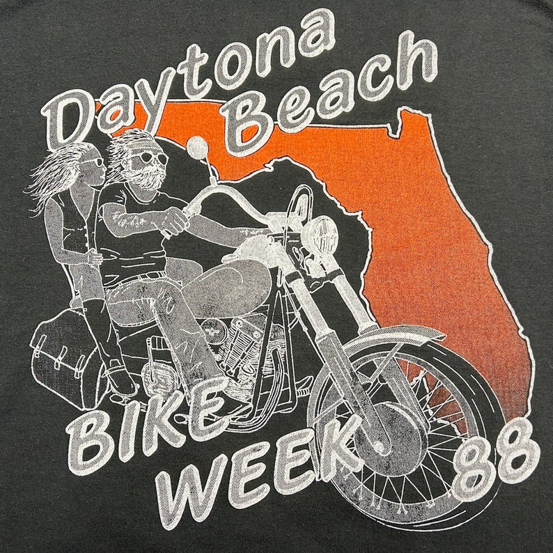 80s Daytona Beach bike week t shirt image 4