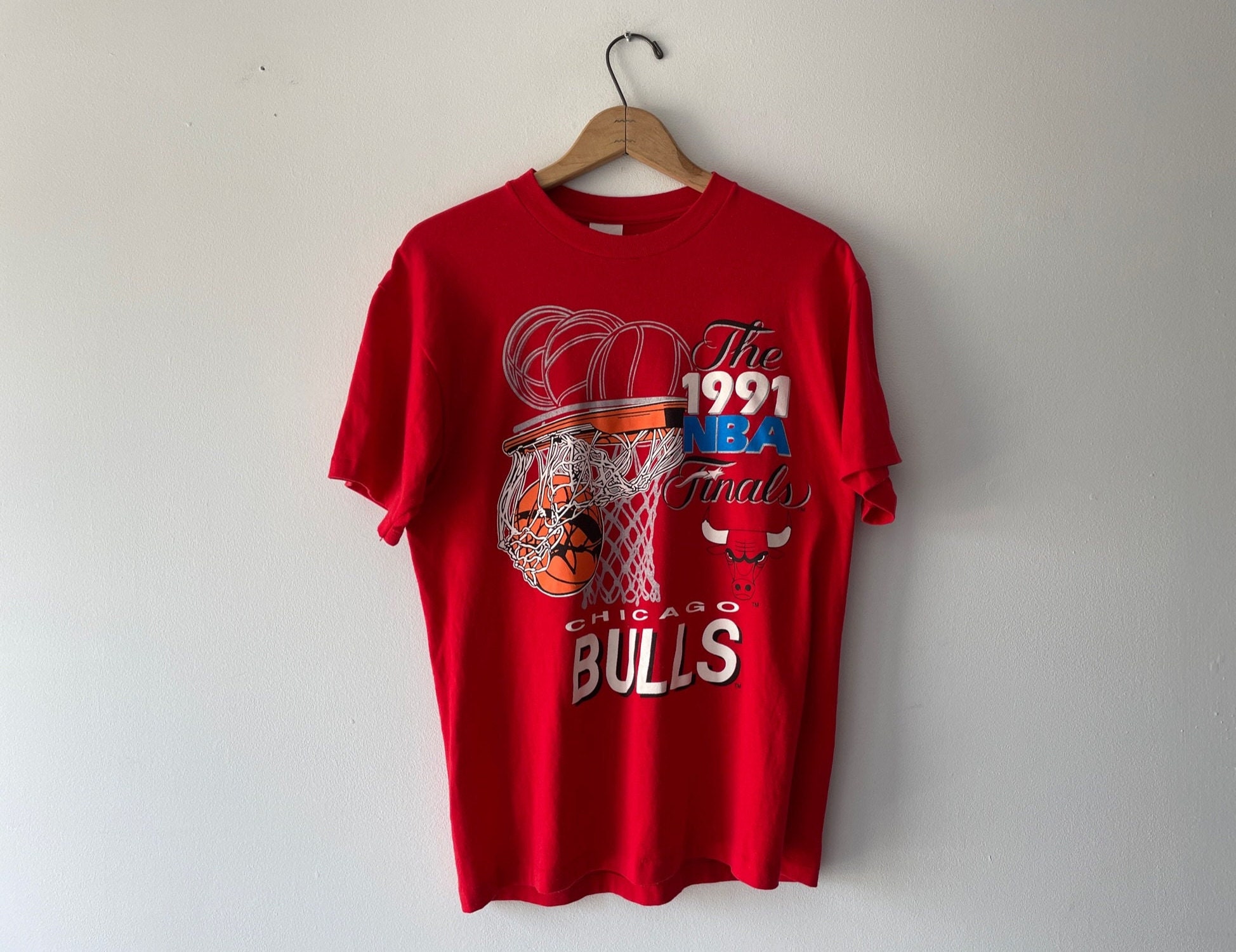 90s Vintage Chicago Bulls Championship Shirt - Hole Shirts