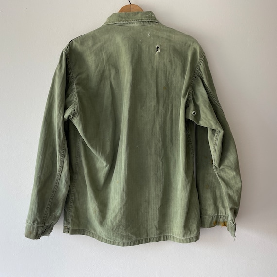 40s ARMY 13 start HBT WWII military jacket - image 3