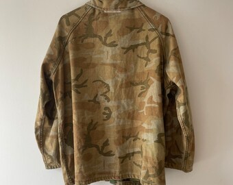 Vintage Mossy Oak Jacket Mens Bomber Reversible Camouflage