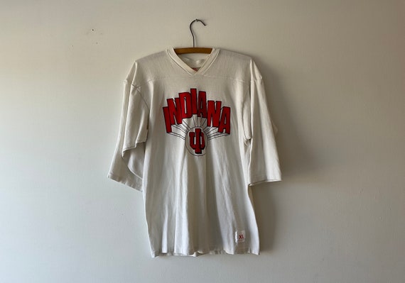 vintage 80s indiana hoosiers 3/4 sleeve t - image 1