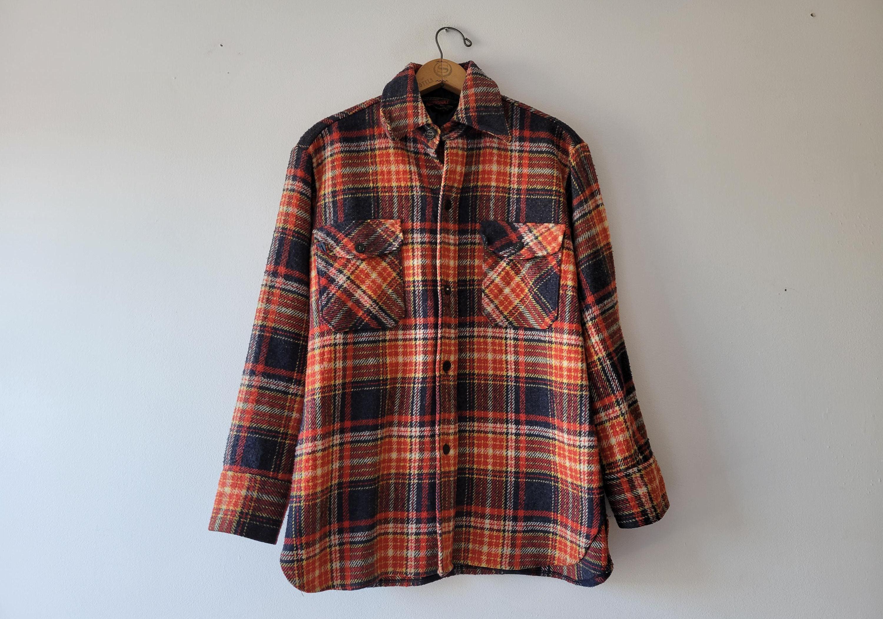 Vintage CPO 1970s Plaid Wool Jacket