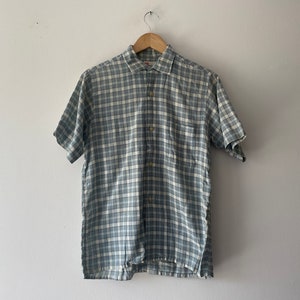 60s B.V.D. vintage loop collar plaid shirt image 1