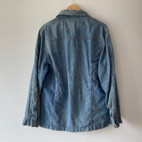 70s lee denim long sleeve shirt - image 5