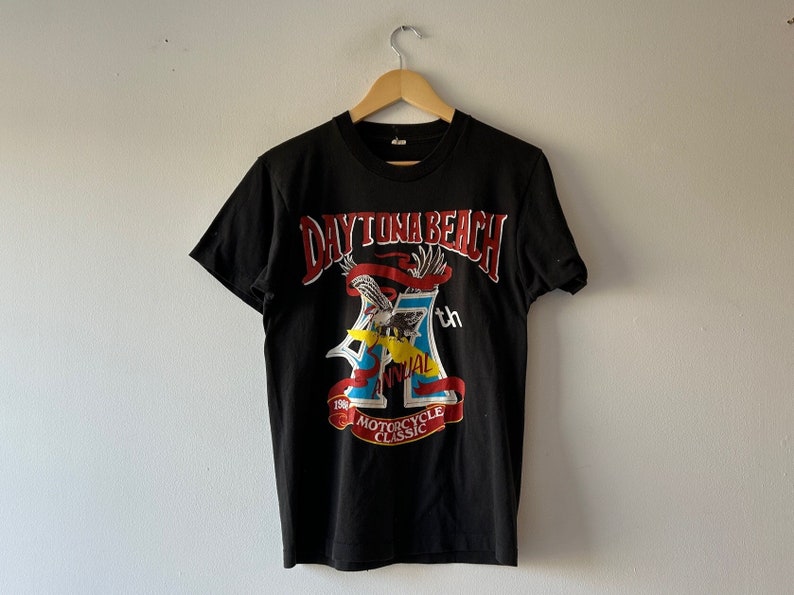 80s Daytona Beach bike week t shirt image 1