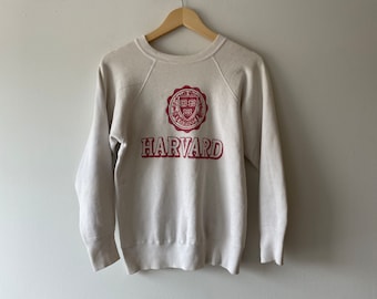 60s harvard university crewneck sweatshirt
