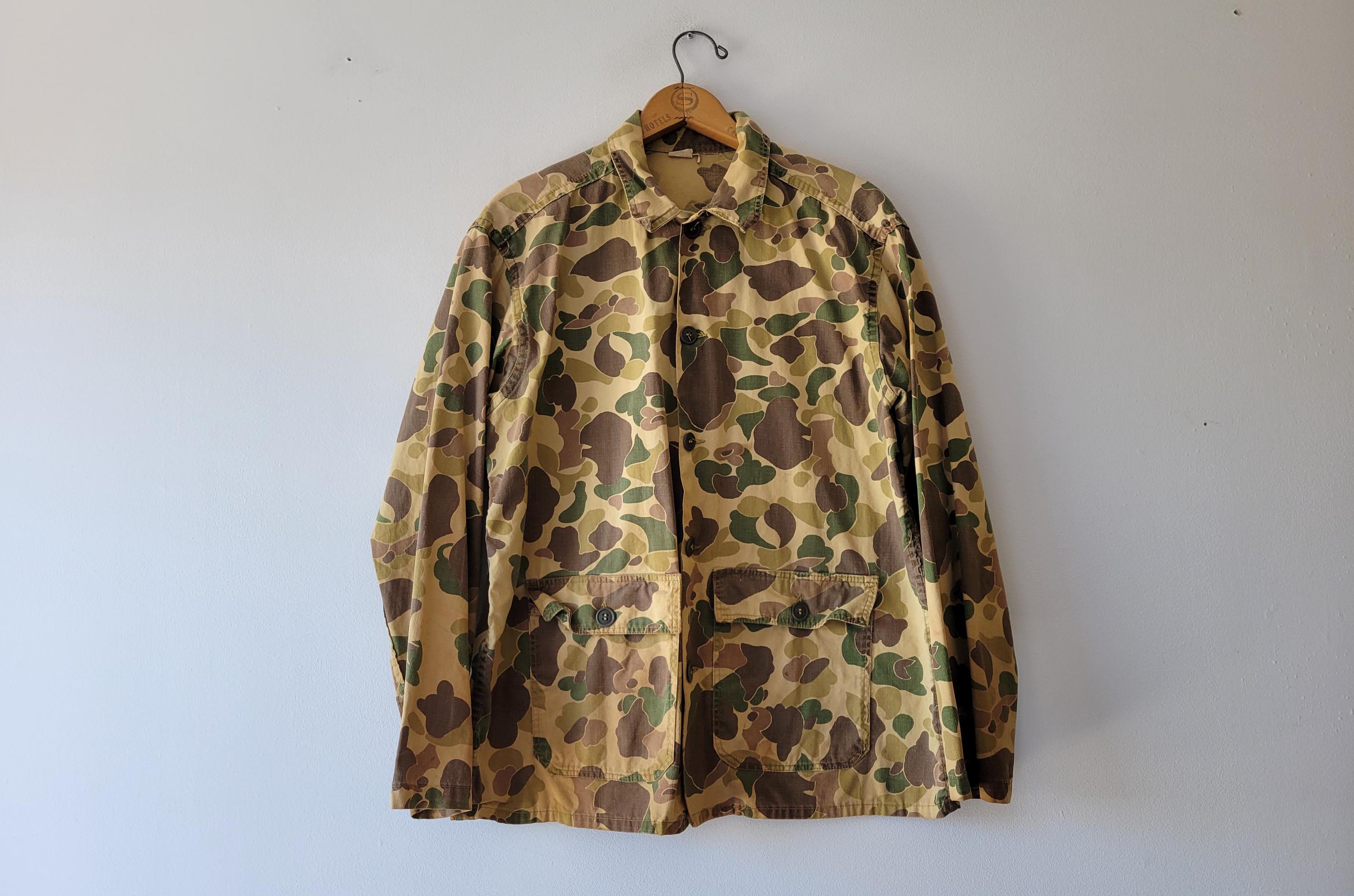 色味◎ 60s~ UNKNOWN Duck Hunter Camo Jacket 60s Vintage Sears Duck Hunter Camo Jacket - X-Large – Omega