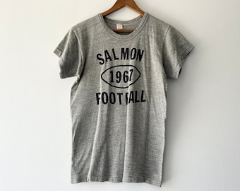 60s Salmon Football Tee