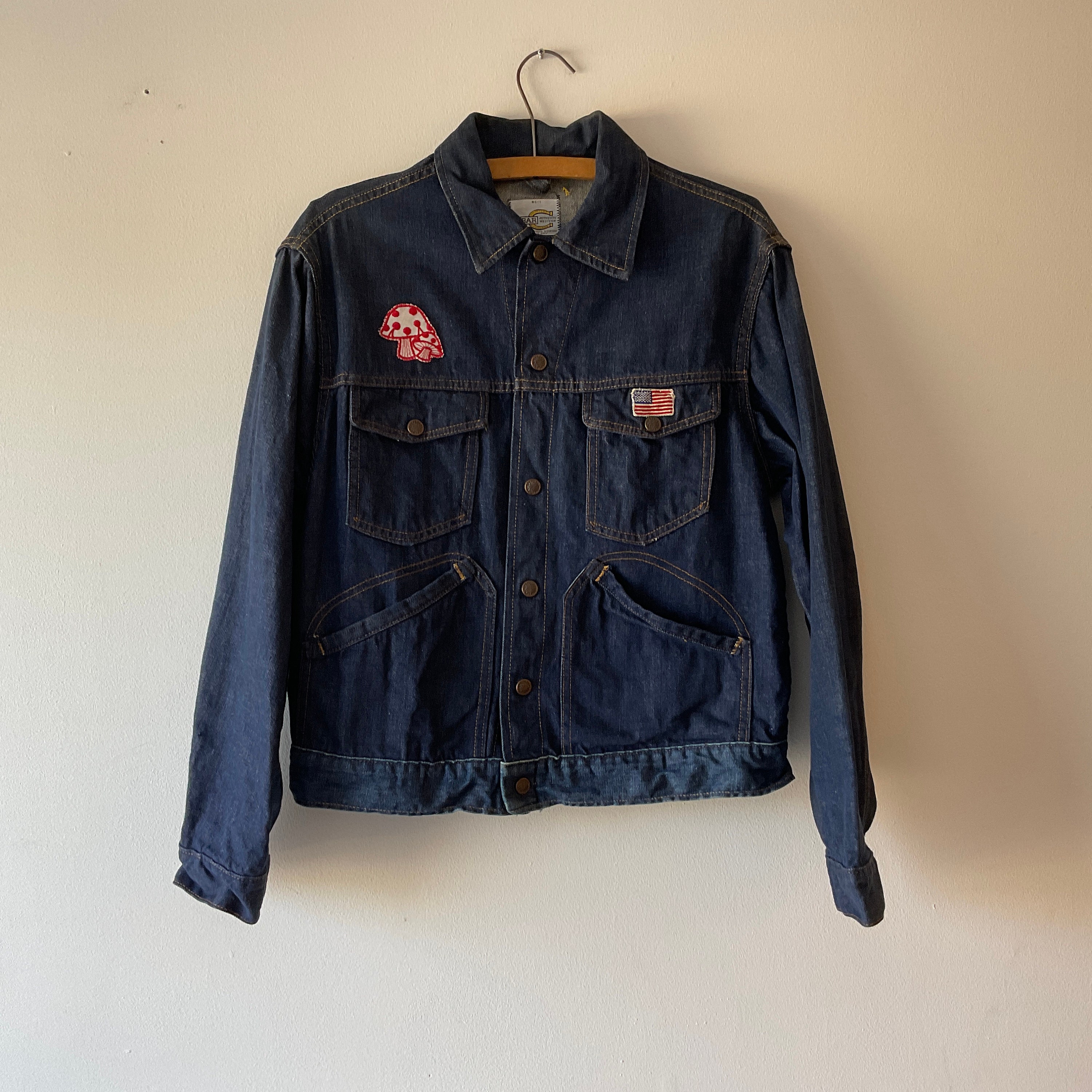 Vintage 50s Bar C Western Denim Jacket - Etsy