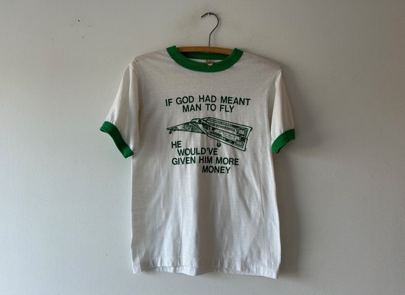 80s aviation humor ringer t shirt - image 1