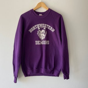 90s northwestern demons crewneck sweatshirt image 1