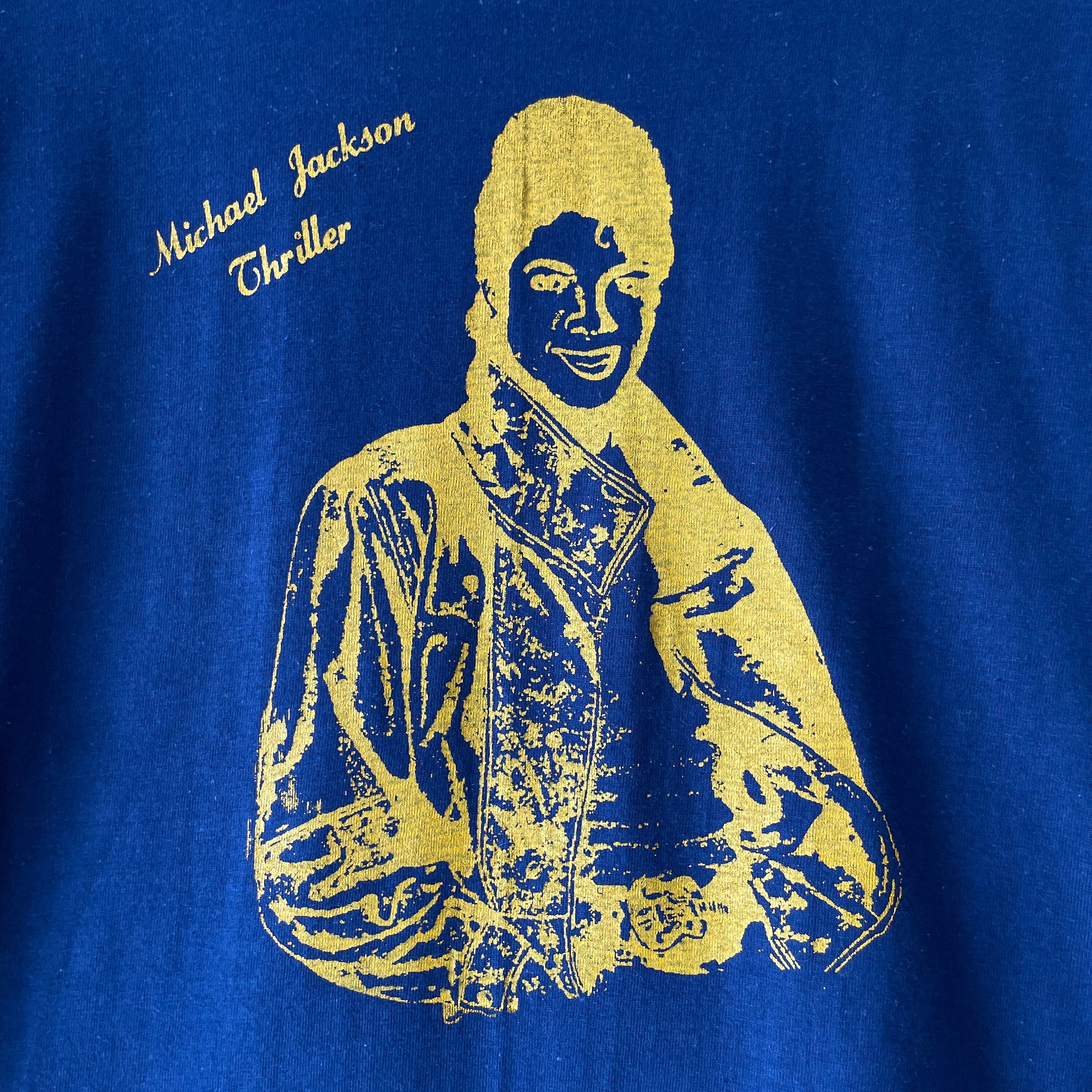 80s Michael Jackson Thriller T Shirt (blue) - Etsy