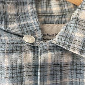 60s B.V.D. vintage loop collar plaid shirt image 4