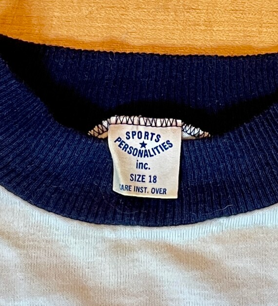 Vintage 70's Hank Aaron Rare Ringer T-Shirt - image 3