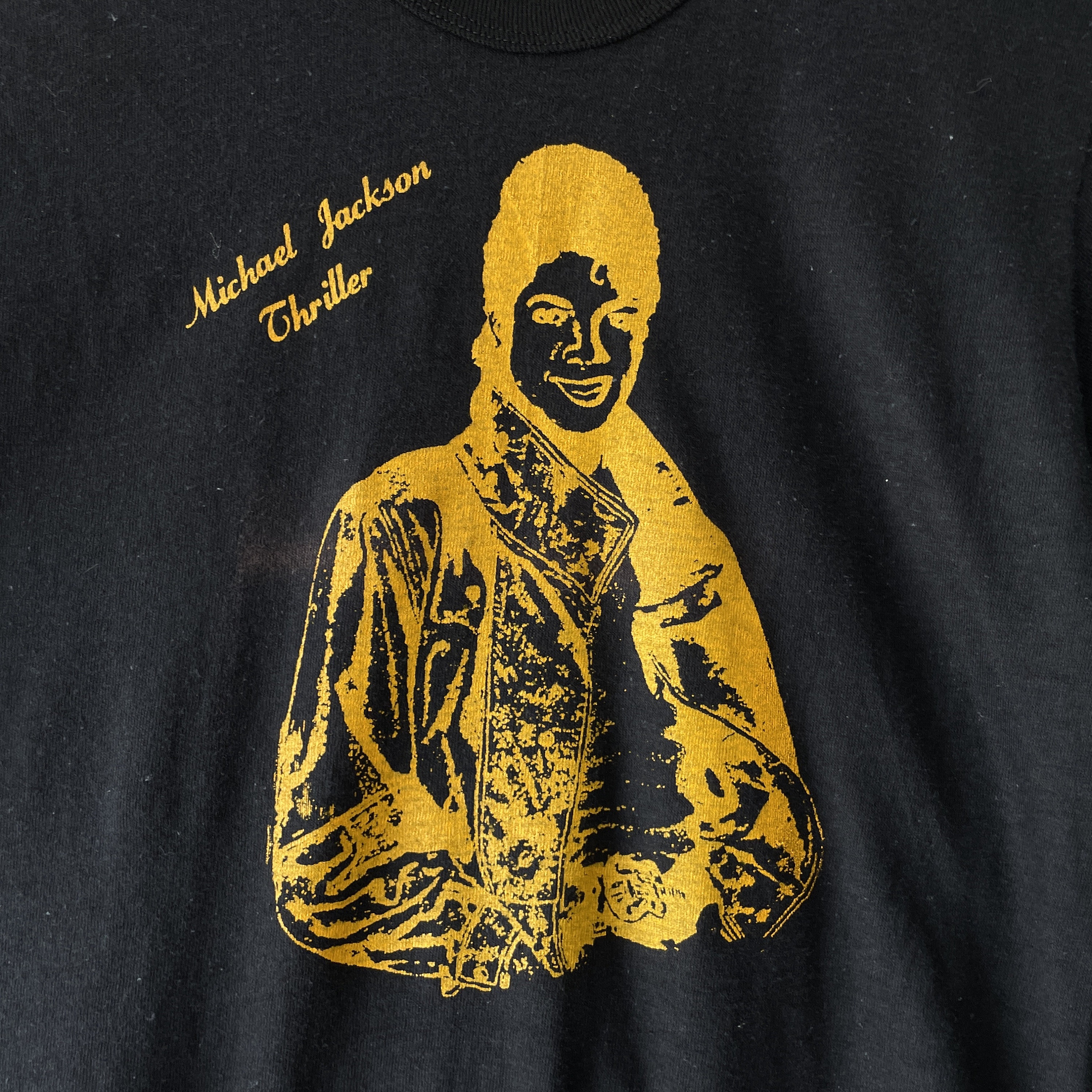 80s Michael Jackson Thriller ラグランTシャツ 80s Michael Jackson Thriller T Shirt (black) - Etsy