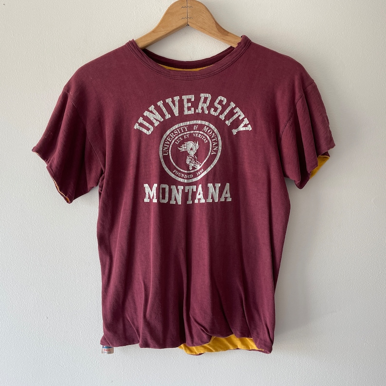 70s university of montana double face t shirt image 3