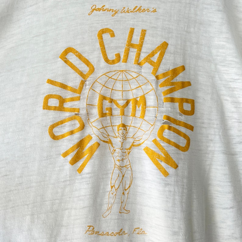 60s world champion gym ringer t shirt image 2