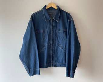 70s oshkosh zip up mechanic jacket