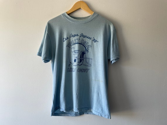 80s toilet bowl chili cookoff t shirt - image 1