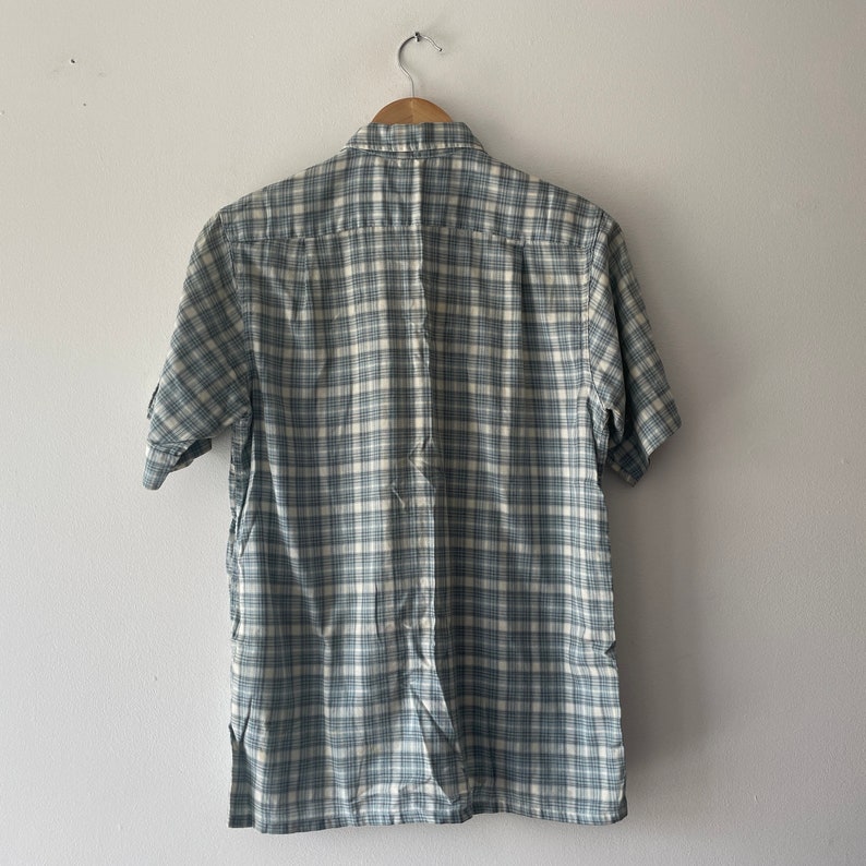 60s B.V.D. vintage loop collar plaid shirt image 2