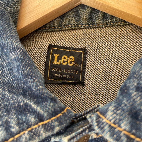 70s lee riders denim trucker jacket - image 3