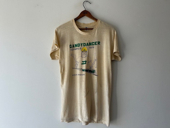 70s gandydancer olympics thrashed t shirt - image 1
