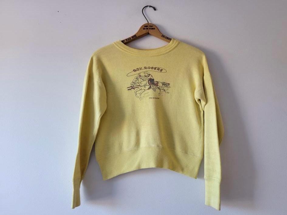 50s VINTAGE SWEATSHIRT 染み込み WILL ROGERS - トップス