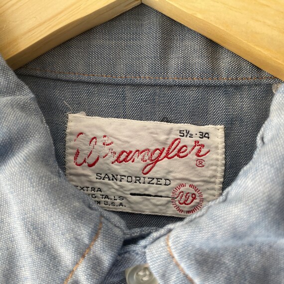 60s wrangler western long sleeve shirt - image 2