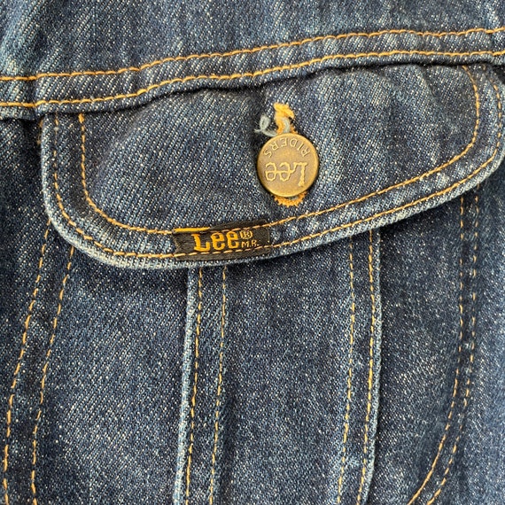 CUSTOM ONE OFF DEPI REWORK VTG CANADIAN LEE RIDERS DENIM TRUCKER JACKET 34” XS main image 0