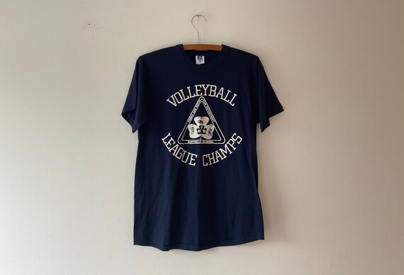 Vintage 1990s Russell Volleyball Champs T-Shirt - image 1