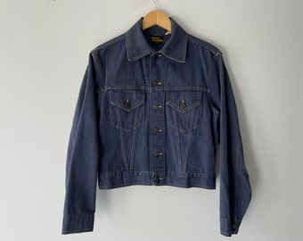 80s blue dyed trucker jacket