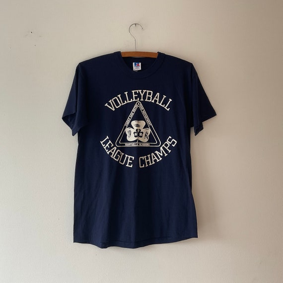 Vintage 1990s Russell Volleyball Champs T-Shirt - image 2