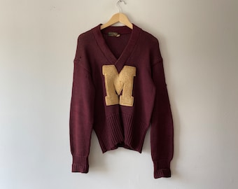 50s varsity cheerleader sweater