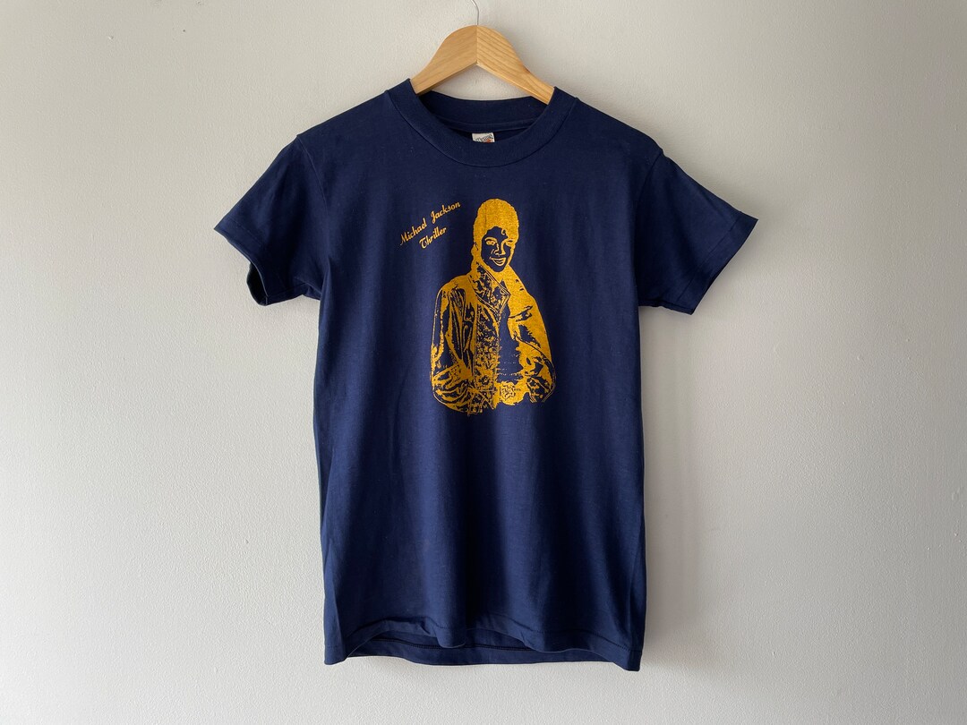 80s Michael Jackson Thriller T Shirt (blue) - Etsy