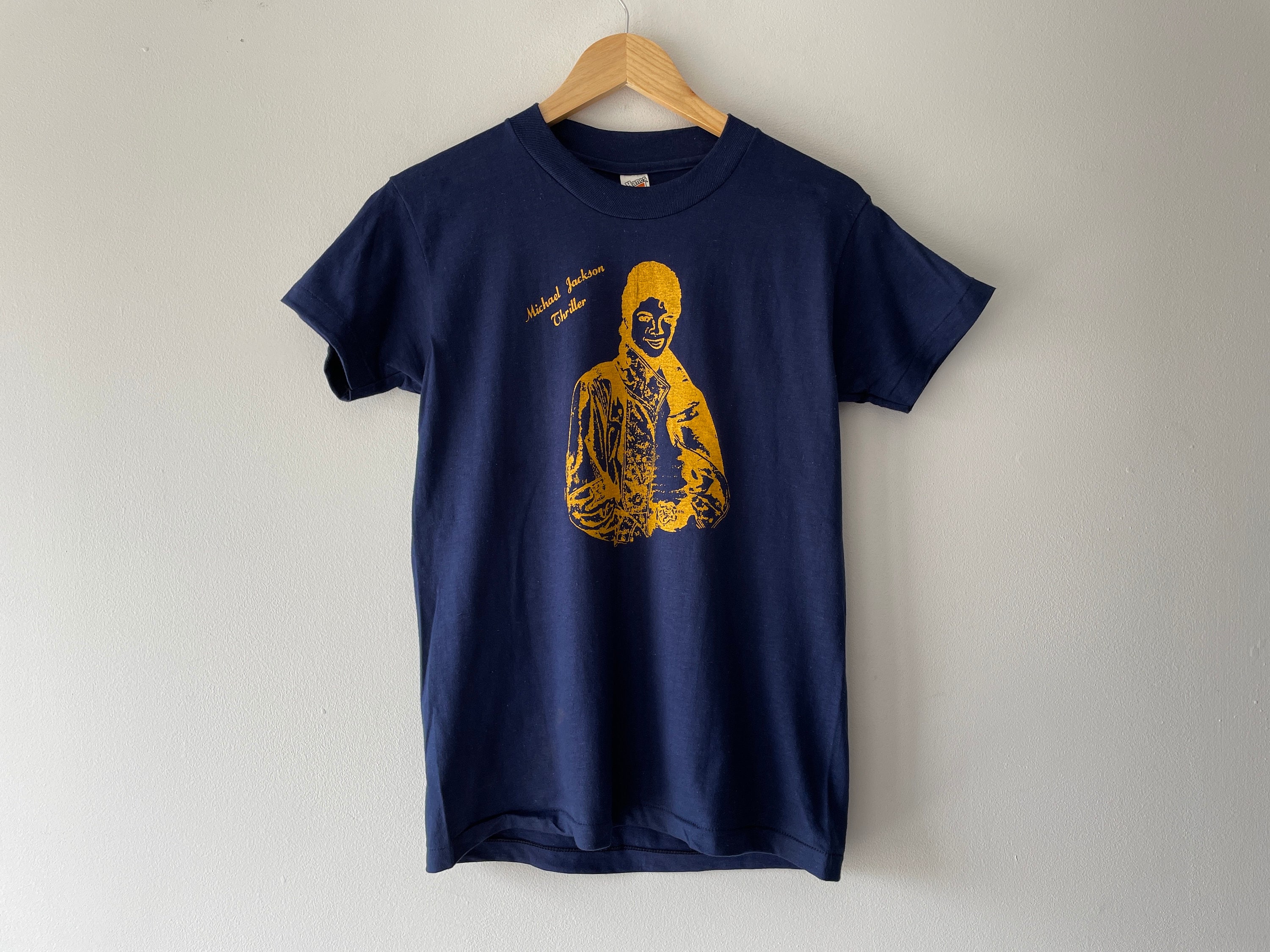 80s Michael Jackson Thriller T Shirt (blue) - Etsy