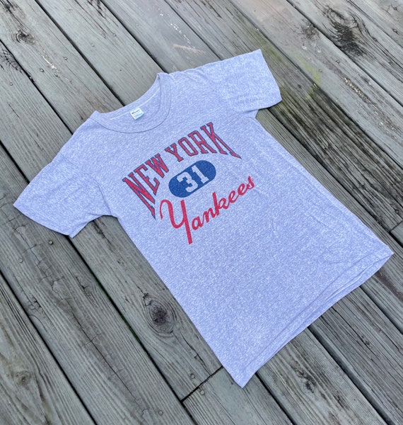 80’s NY Yankees Long Sleeve Tee ヴィンテージ Vintage 1980s ny yankees long sleeve t shirt mens M baseball